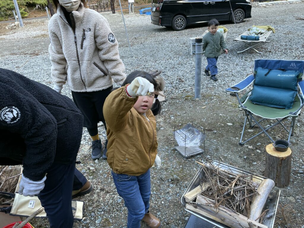 焚き火体験