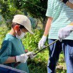 三重県夏休み親子で竹の釣竿体験