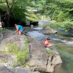 三重県竹竿つくりで田舎の川遊びを満喫