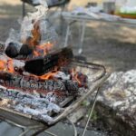 キャンプ飯ホットサンド作りと焚き火