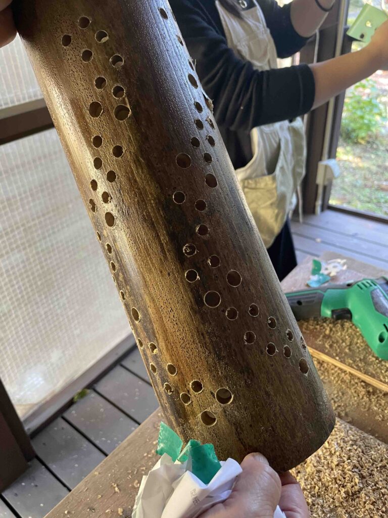 竹灯篭作り体験