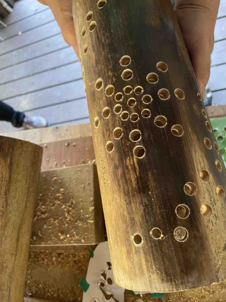 竹灯篭作り体験