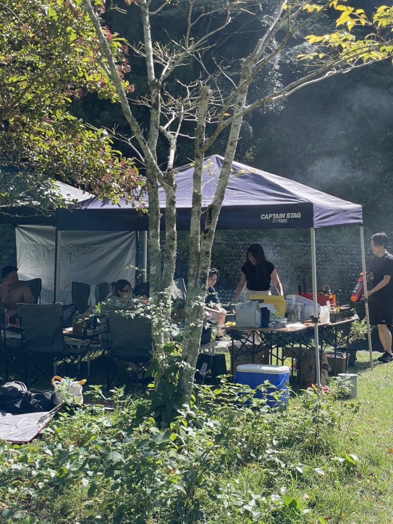 体験ハウスみよし、田舎の穴場川遊び日帰り手ぶらBBQを大人友達同士で開催