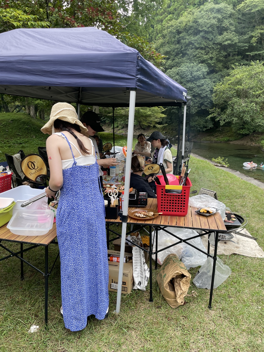 2025体験ハウスみよしの川遊び手ぶら日帰りBBQを女子友同士