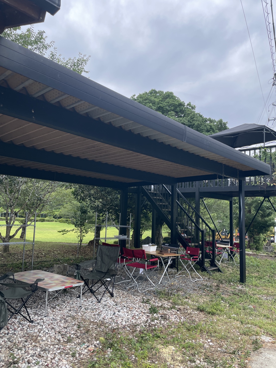 三重県の体験ハウスみよしBBQスペース全景